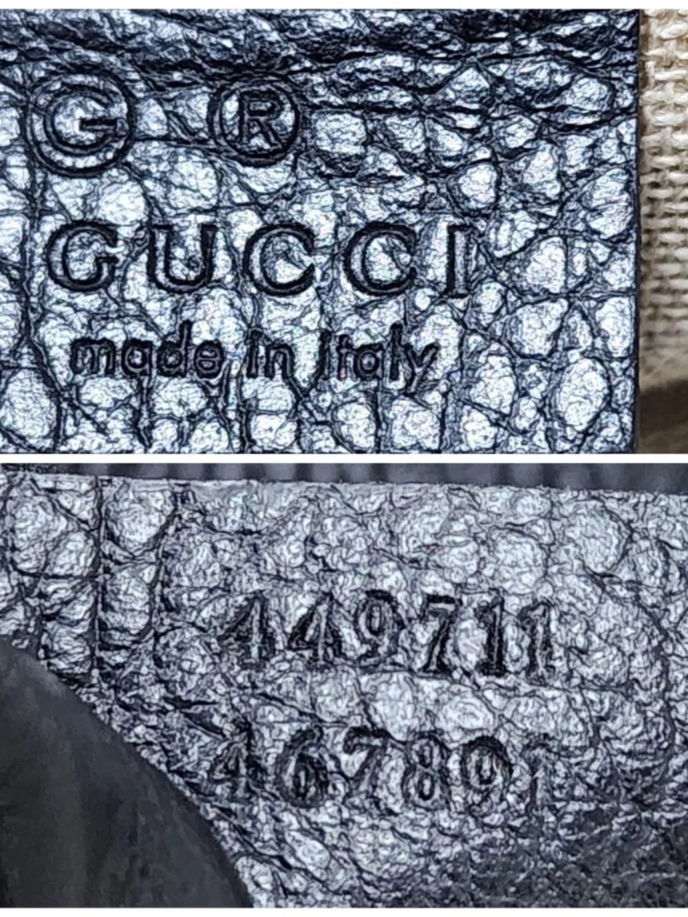 Authentic Gucci Interlocking G Hobo Bag Black